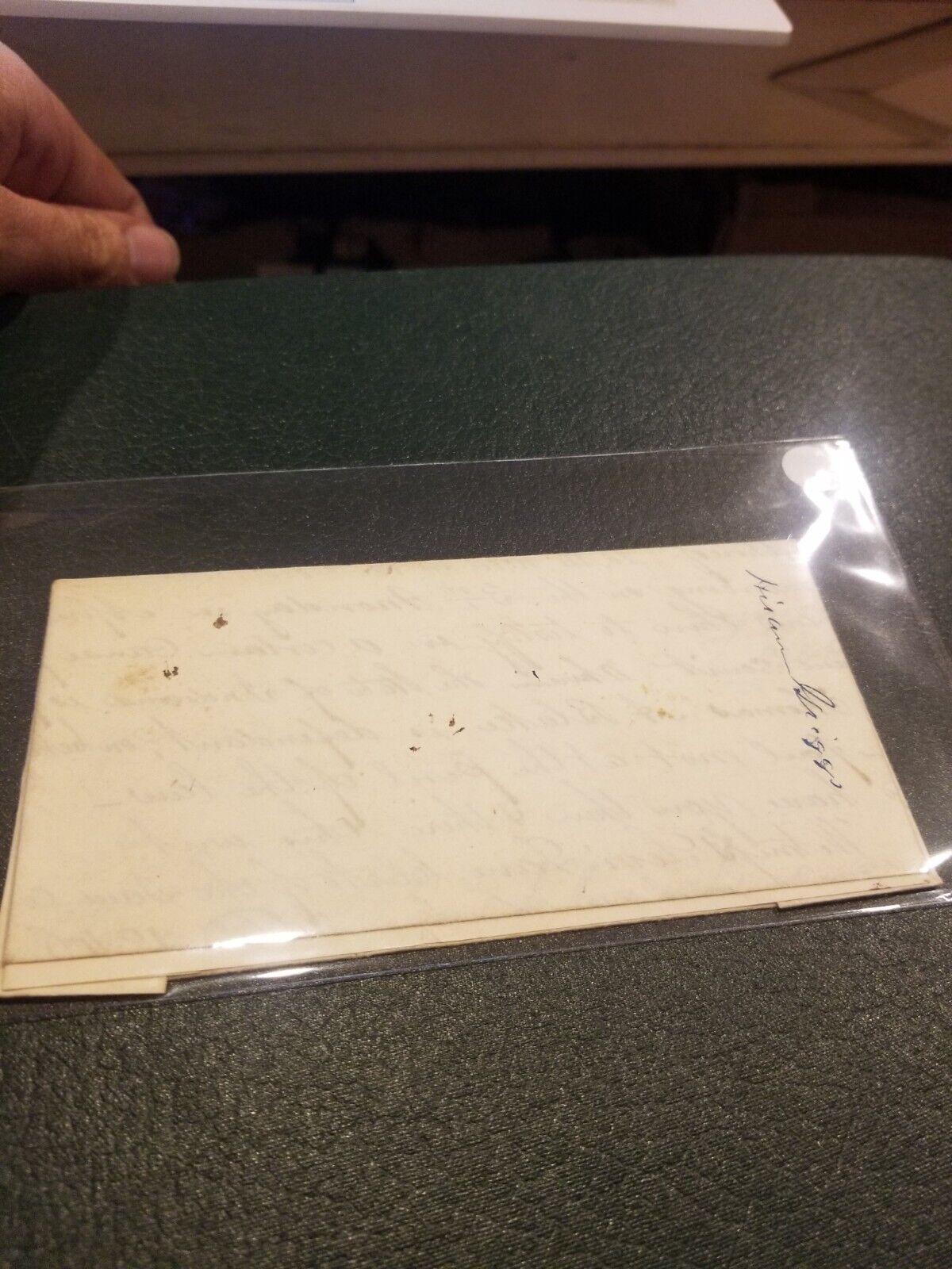 1800s Stampless Manuscript Cover Lebanon Indiana To Danville Indiana