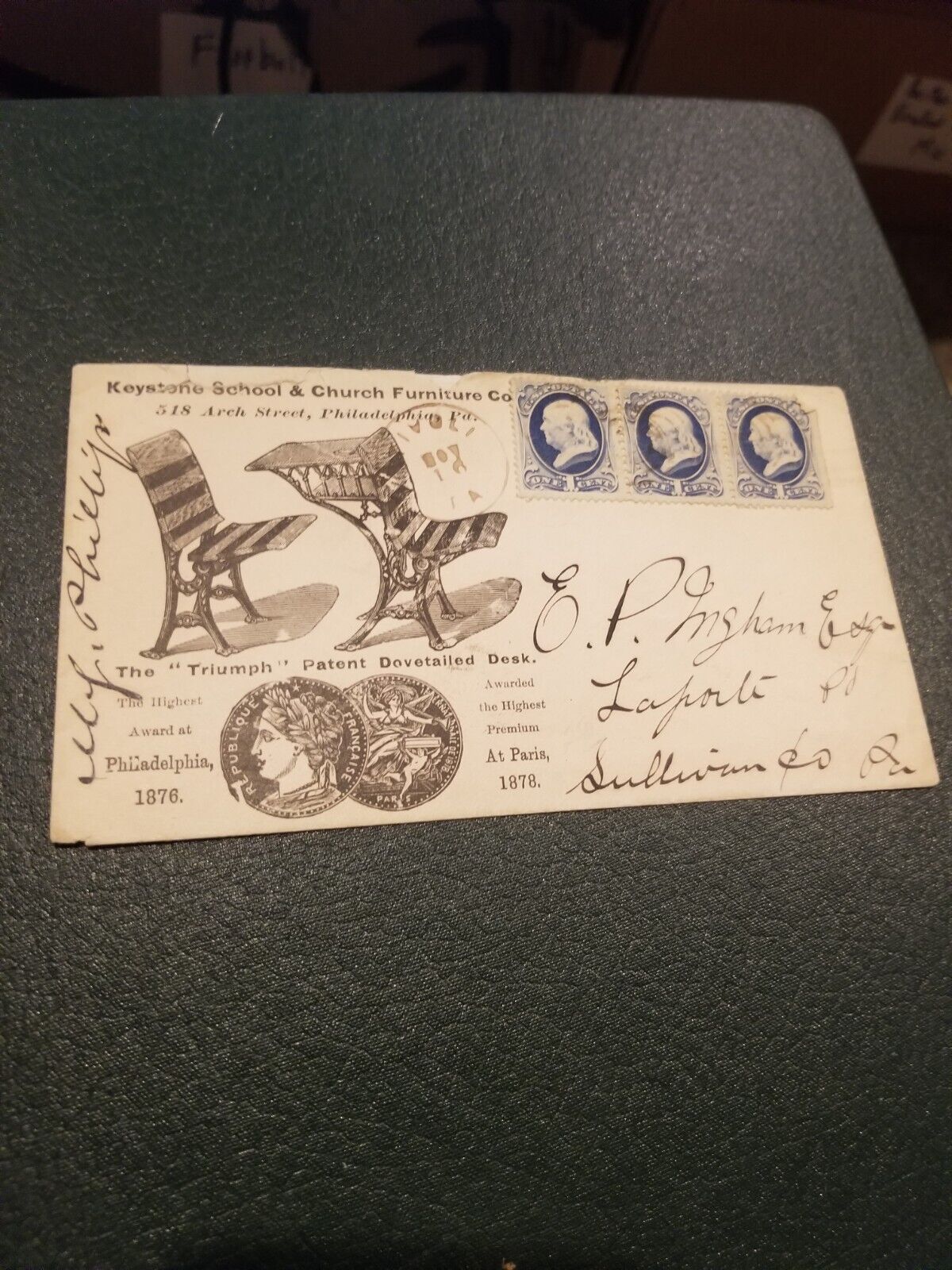 Rare 1800s Cover Tivoli Iowa Dubuque County DPO 1847-1902 SR-4
