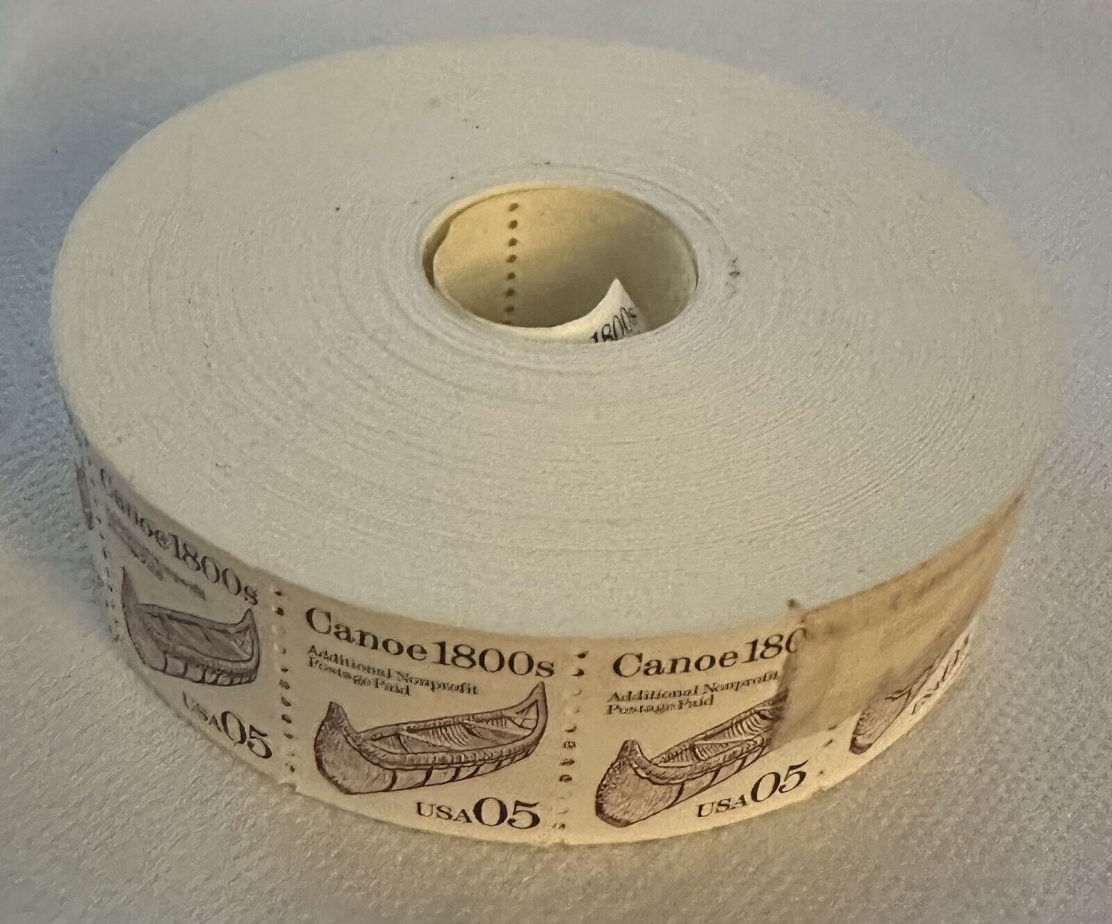 Canoe 1800s 3000 Stamp Roll