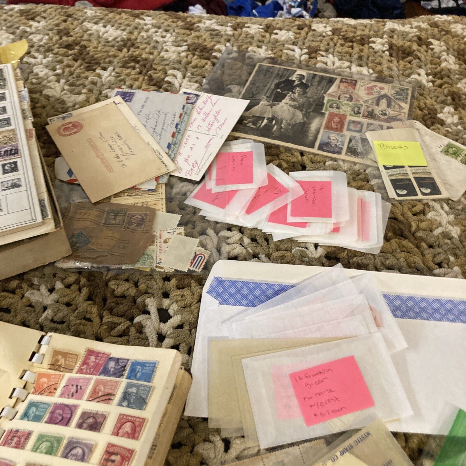 Hundreds Of Late 1800’s-early 1900’s Loose stamps, Stamp Books,US & Foreign.