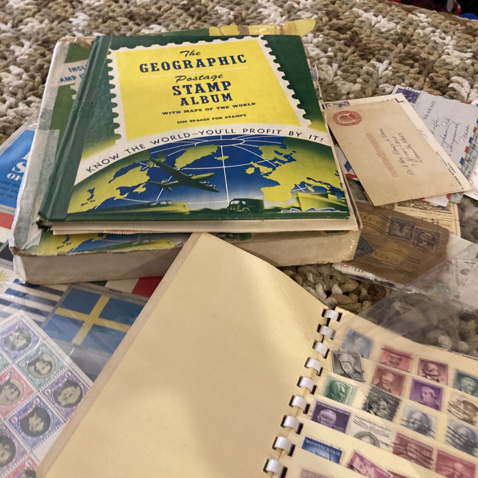 Hundreds Of Late 1800’s-early 1900’s Loose stamps, Stamp Books,US & Foreign.