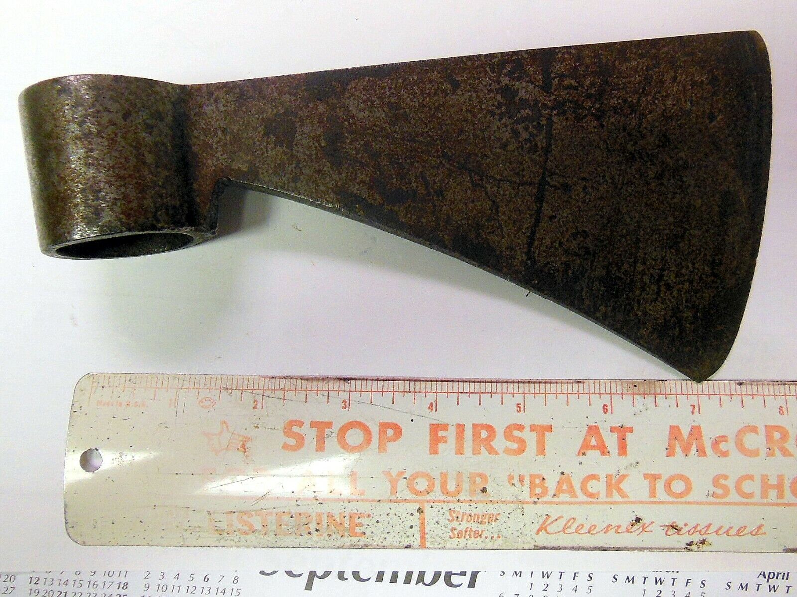 MID 1700'S TRADE AXE MAKER MARKED STAMP REVOLUTIONARY WAR ERA EARLY