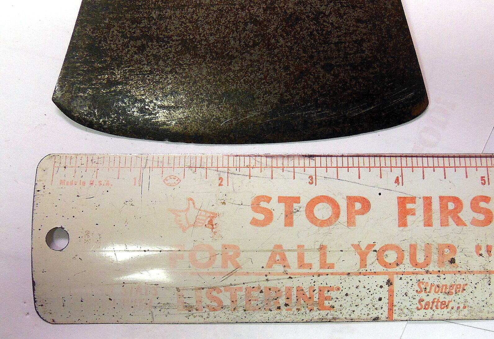 MID 1700'S TRADE AXE MAKER MARKED STAMP REVOLUTIONARY WAR ERA EARLY