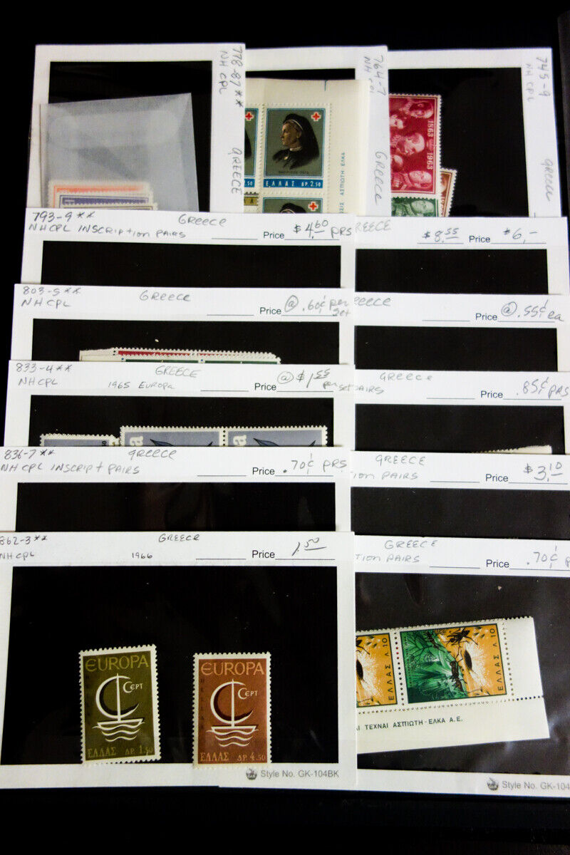 Greece Stamps 1800's-Mid 1900's mint & used Greece Selection all identified