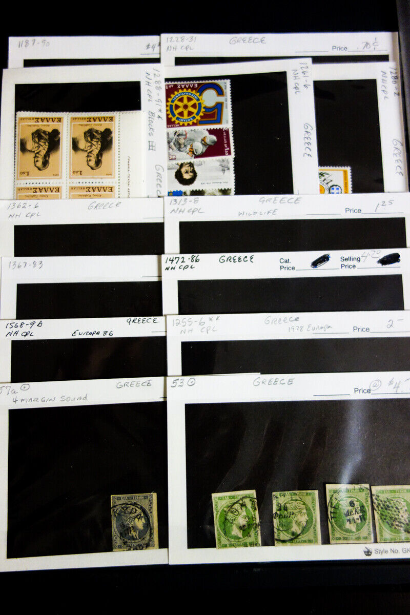 Greece Stamps 1800's-Mid 1900's mint & used Greece Selection all identified