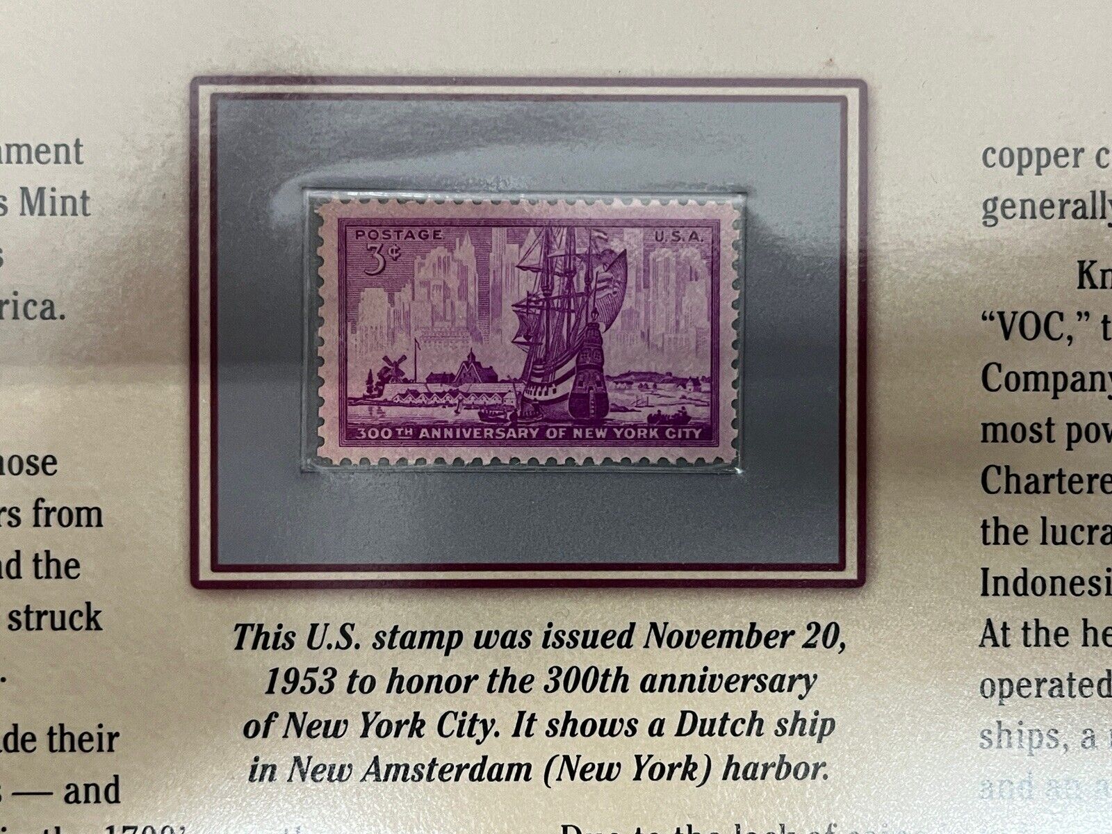 The Original New York Pennies & Stamp Folio