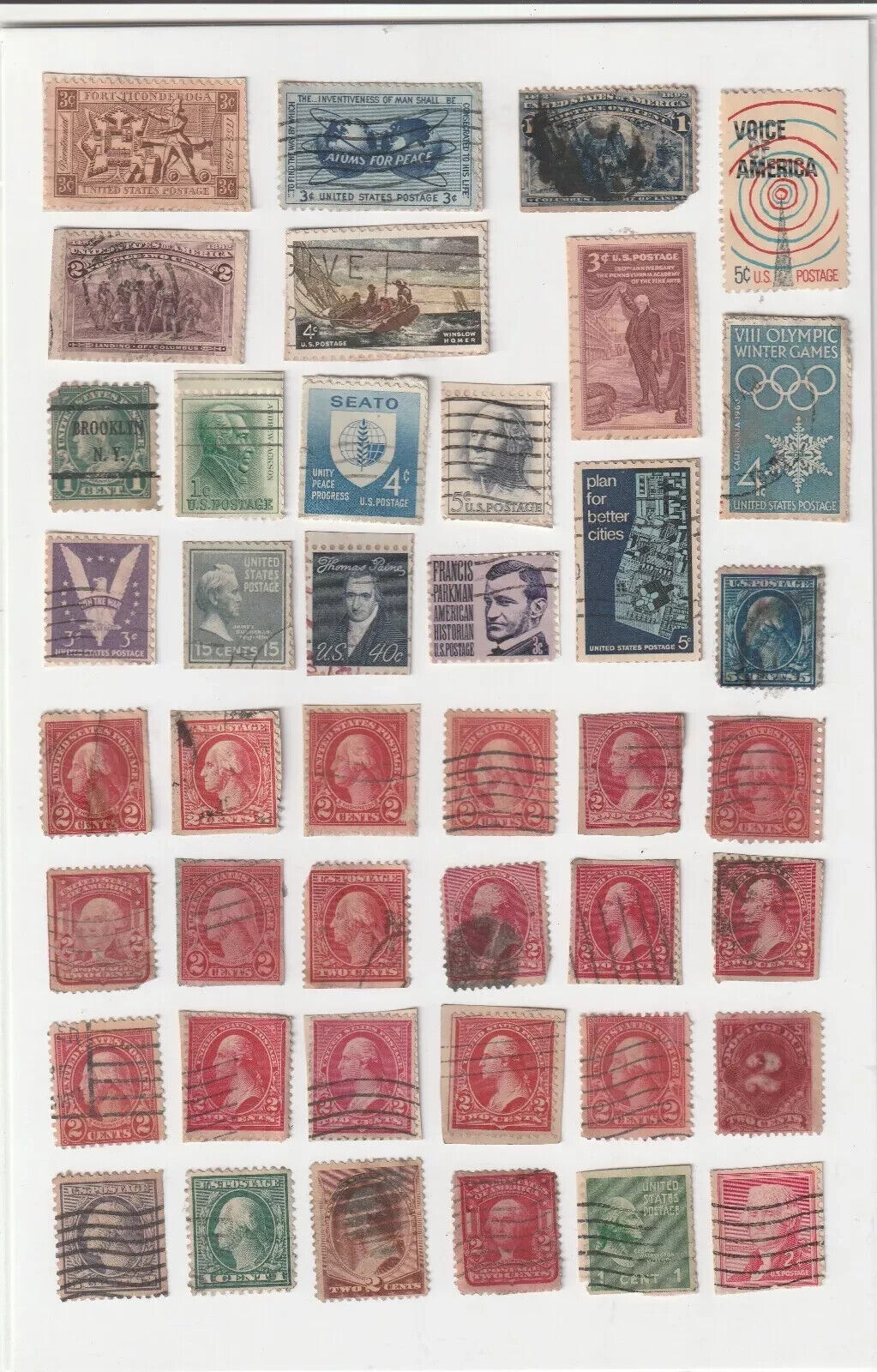 USA VINTAGE 1800's-1900's Stamp Collection Rare Lot Old Collectors' Stamps