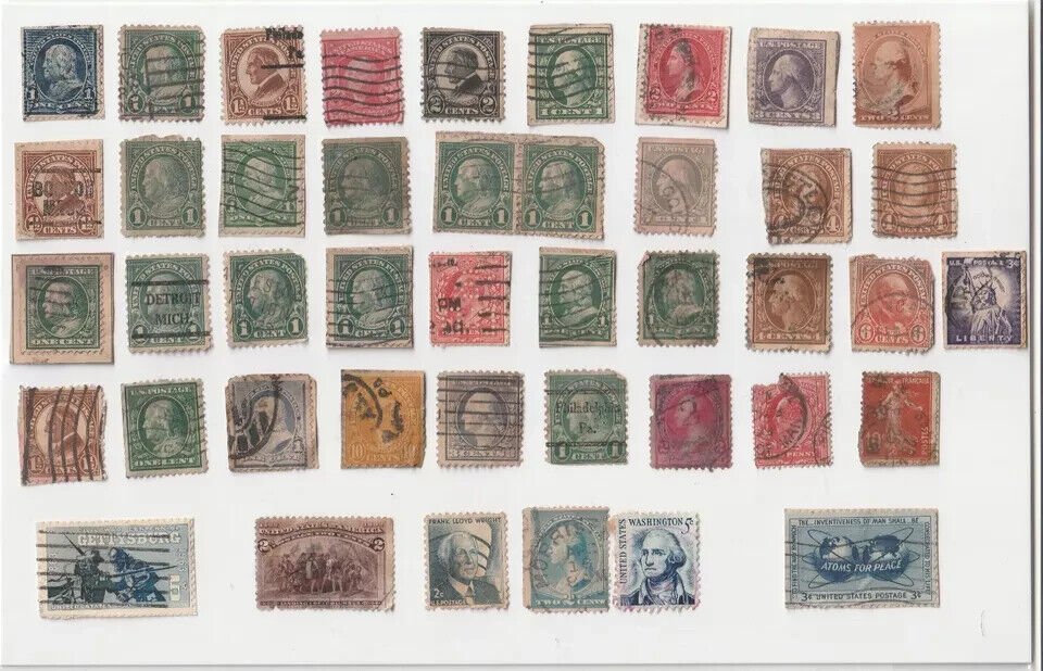 USA VINTAGE 1800's-1900's Stamp Collection Rare Lot Old Collectors' Stamps