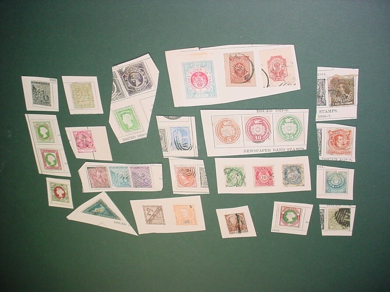Antique Lot Of 1800s Postage Stamps mixed lot foreign D