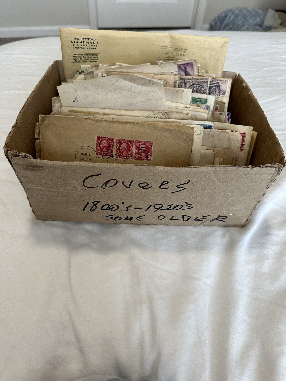 Huge, Interesting, Early  - 1800’s-‘20’s + Un-Checked Stamp Covers-120 At Least.