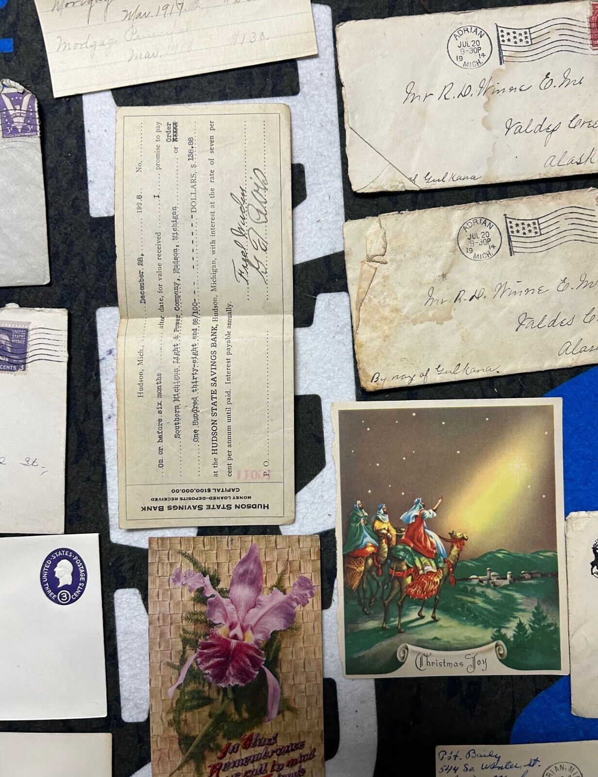 Old Letters Covers Stamps  revenue stamps 1800S - 1900S.  40 Items+ Michigan