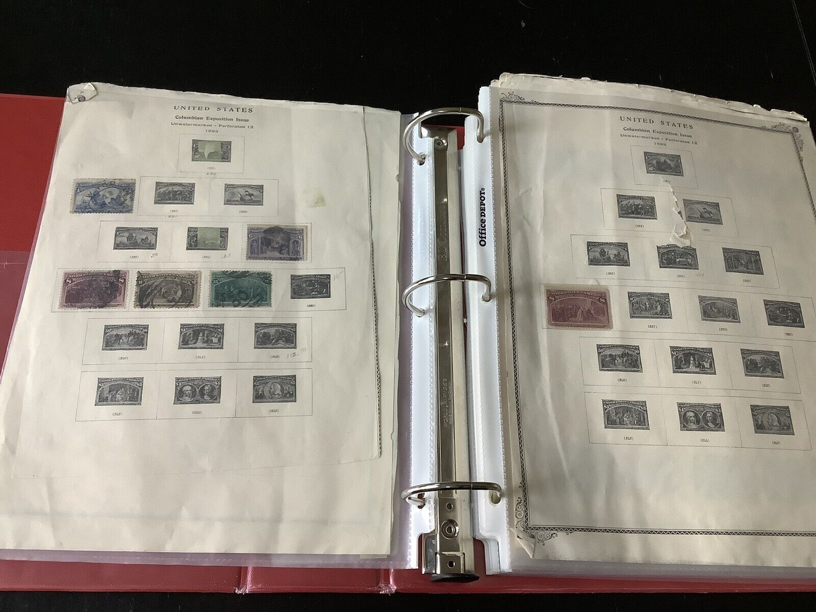 950+ US Stamp Collection 1800 s - 1900 s Stamps 1800s 1900s with binder