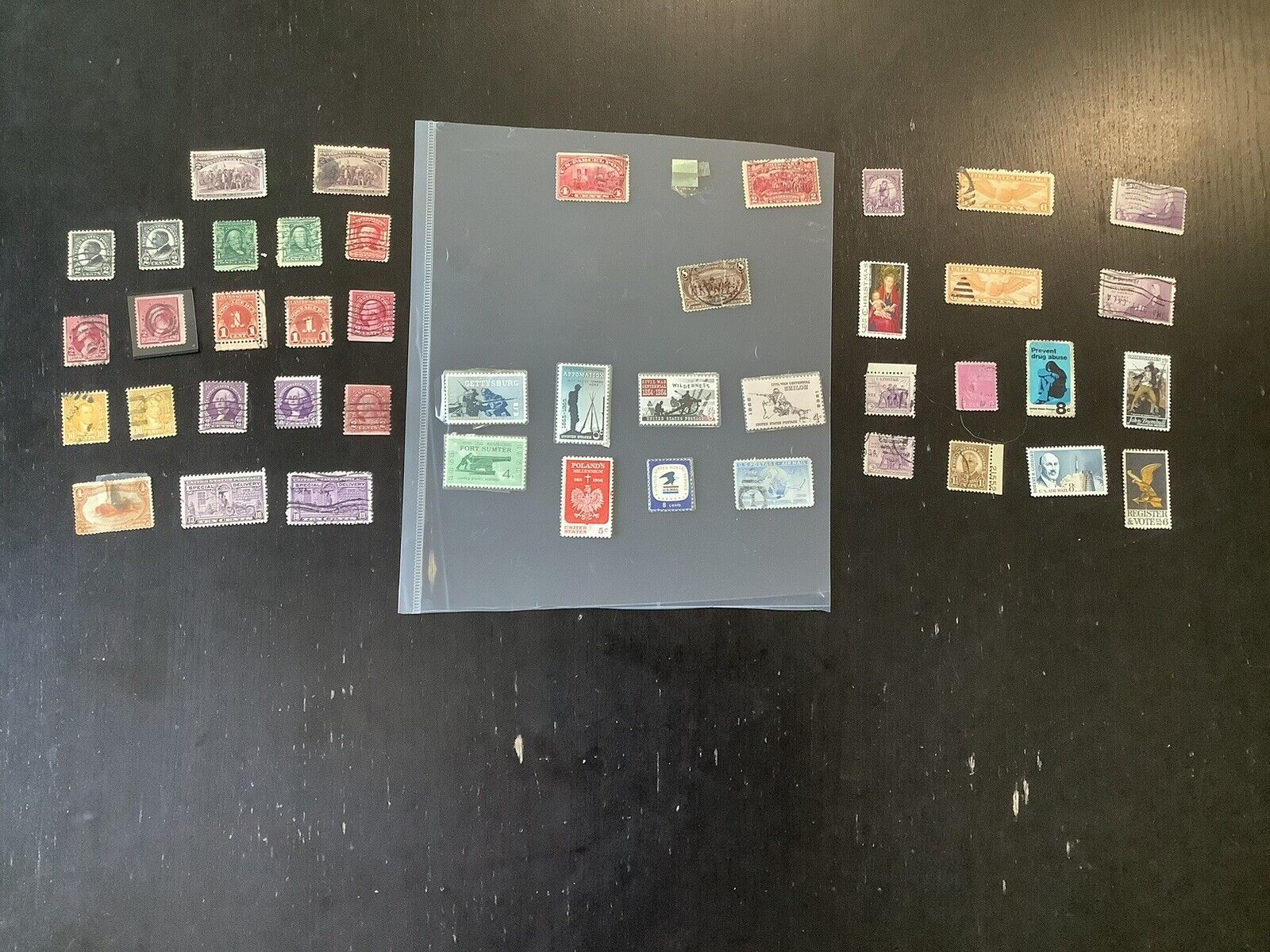 950+ US Stamp Collection 1800 s - 1900 s Stamps 1800s 1900s with binder