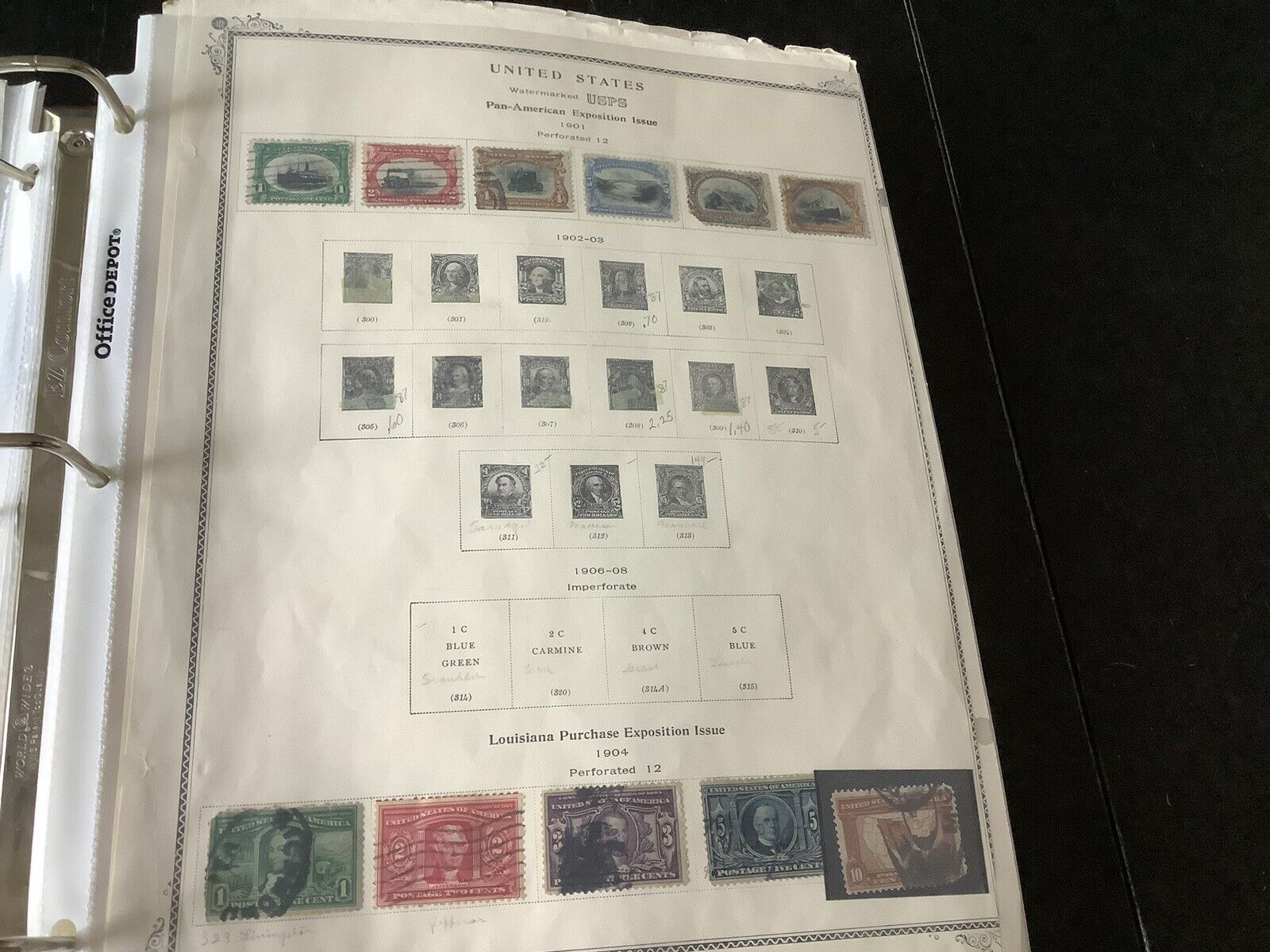 950+ US Stamp Collection 1800 s - 1900 s Stamps 1800s 1900s with binder