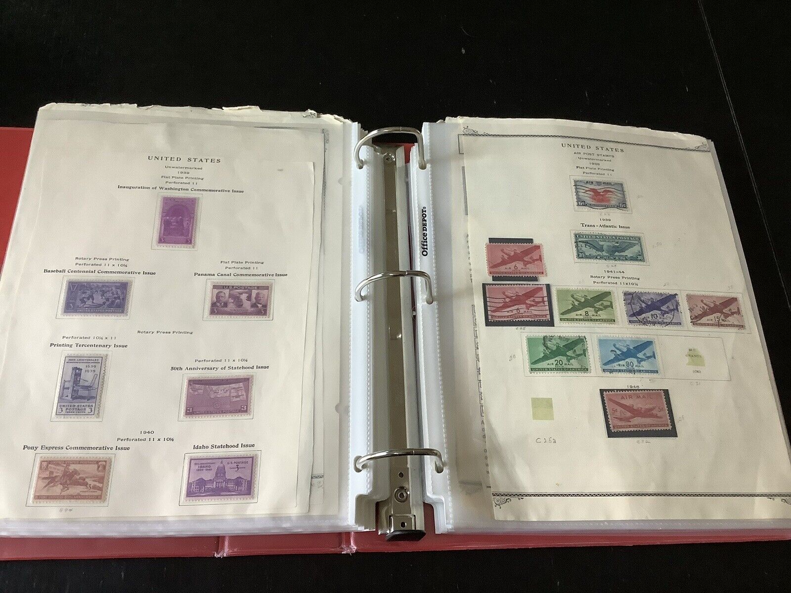 950+ US Stamp Collection 1800 s - 1900 s Stamps 1800s 1900s with binder