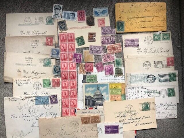 Vintage Stamp Album-Collection/US & Foreign Late 1800's to Current (30's Album)