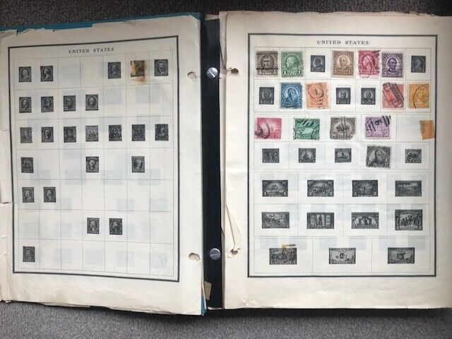 Vintage Stamp Album-Collection/US & Foreign Late 1800's to Current (30's Album)