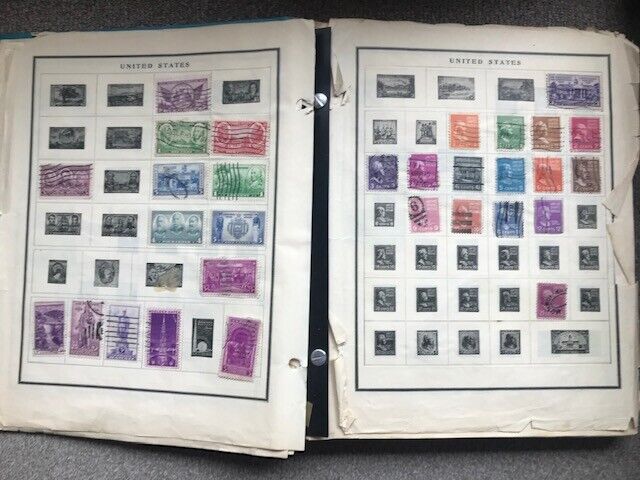 Vintage Stamp Album-Collection/US & Foreign Late 1800's to Current (30's Album)