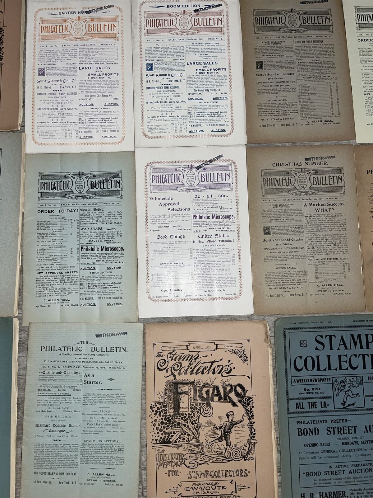 philatelic lot Late 1800s Early 1900s