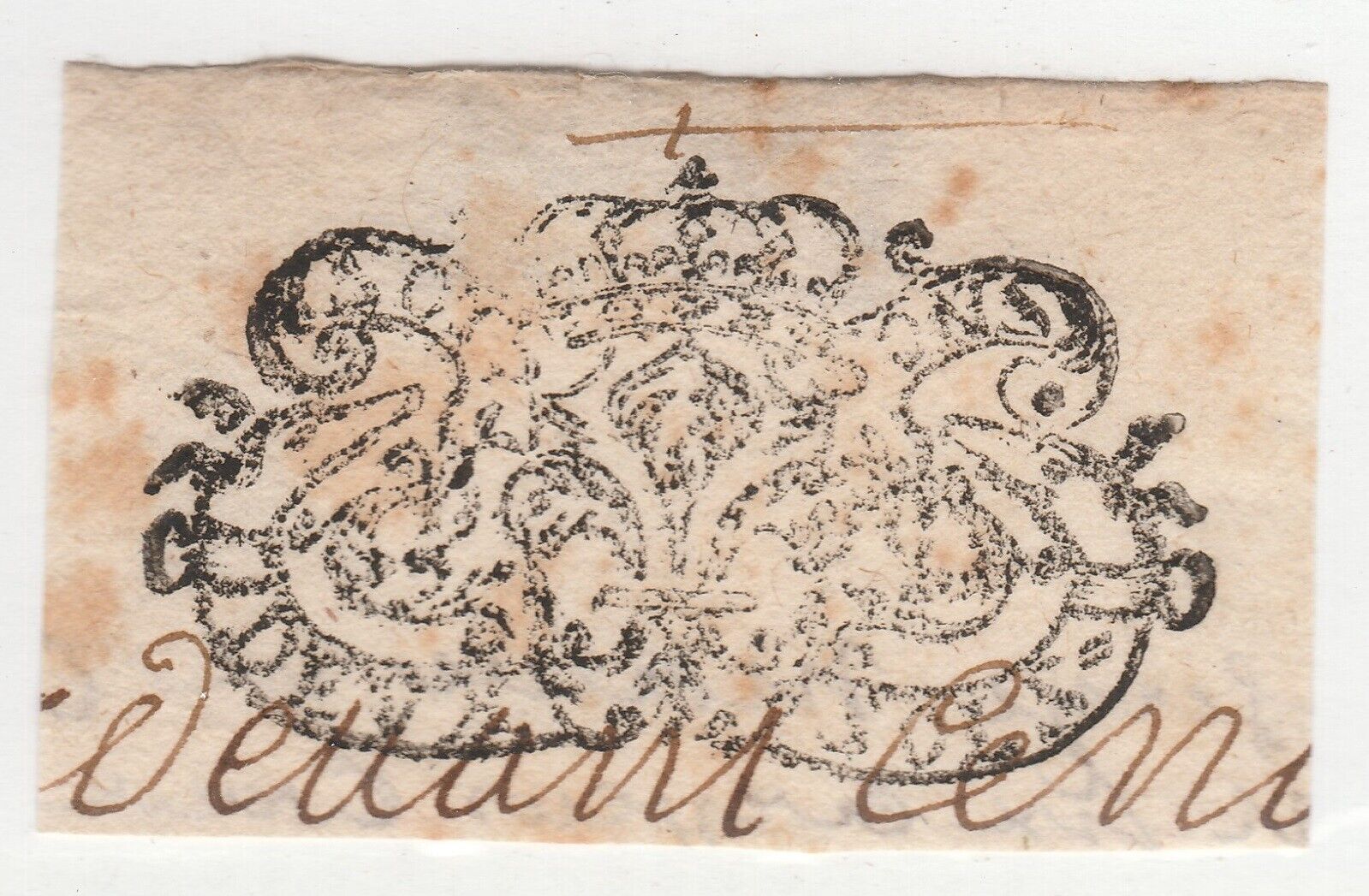 France -Very OLD- early 1700's or 1600's - Revenue Fiscal Stamps - p7