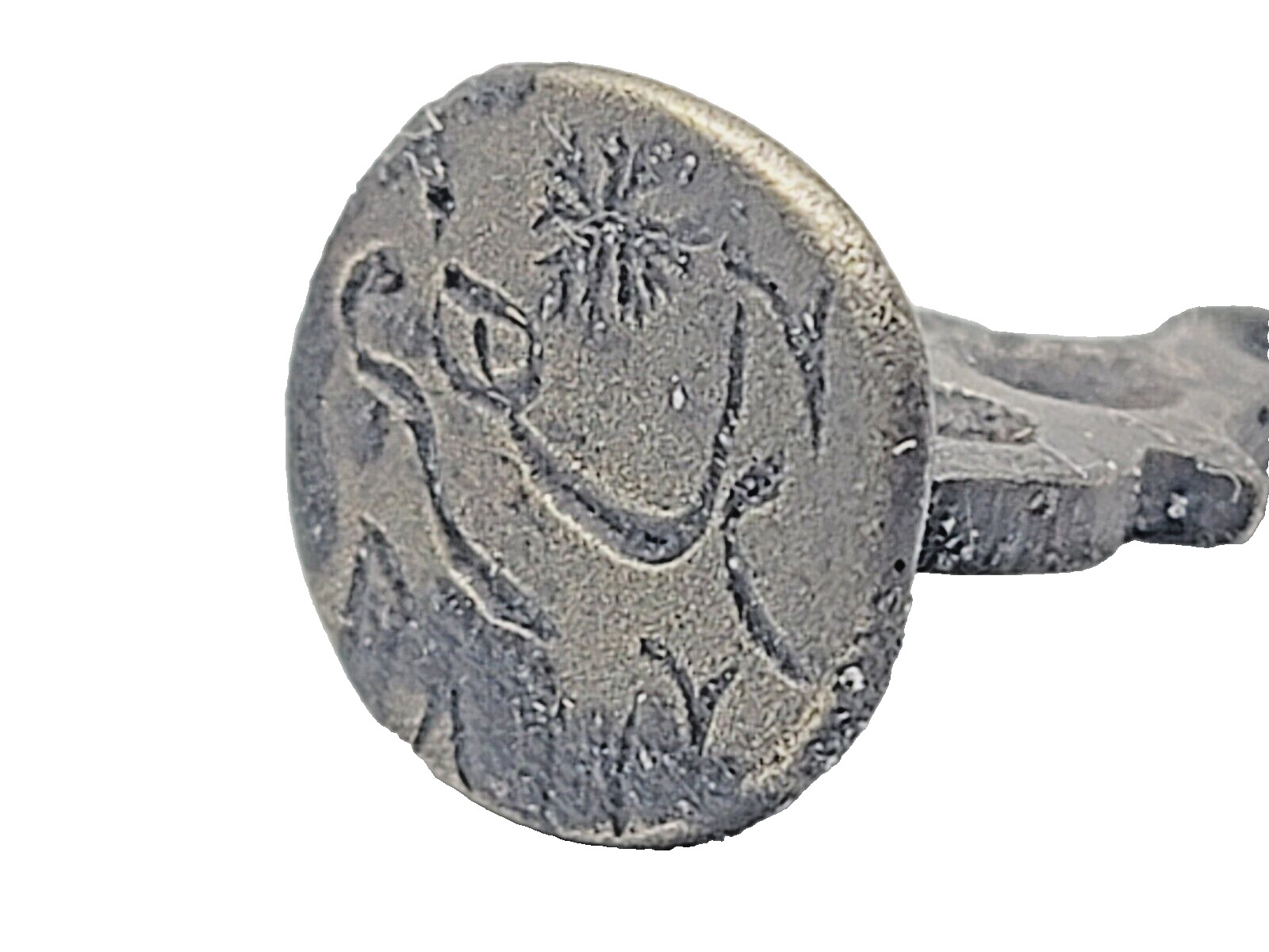 Rare Bronze Royal Islamic Wax Seal Document Stamp Ottoman Tughra Mughal Royalty