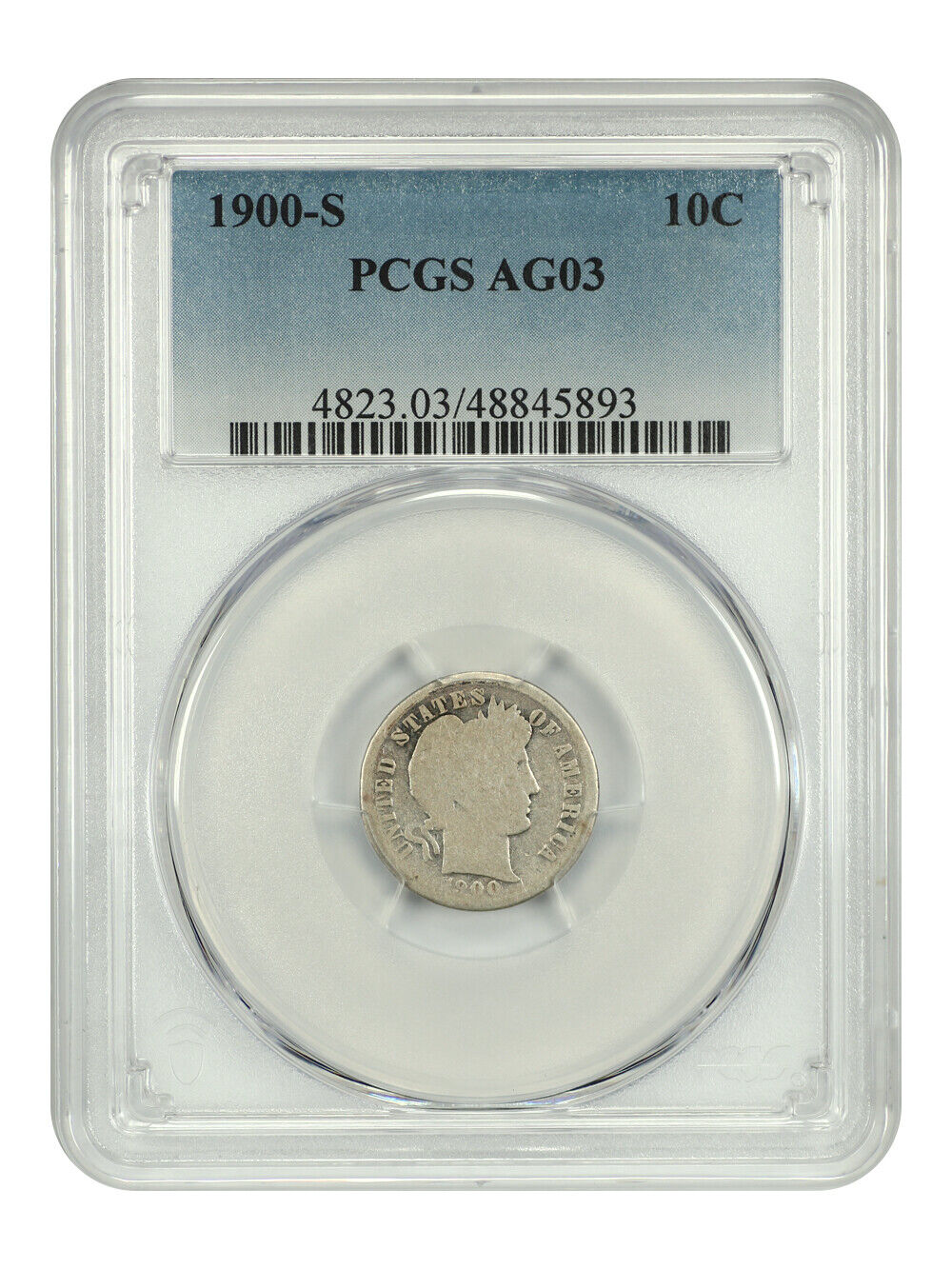 1900-S 10C PCGS AG3