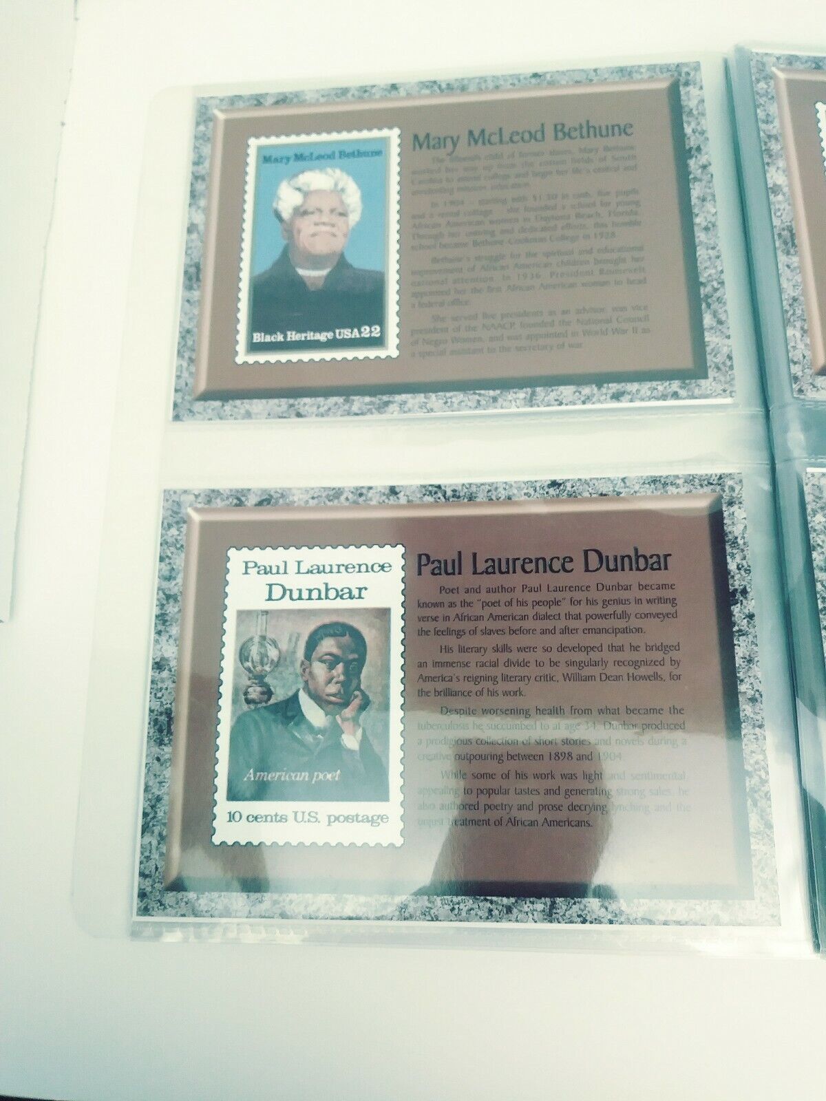 TWENTY JUMBO STAMP IMAGE POSTCARDS CELEBRATING "BLACK HERITAGE"  NEW