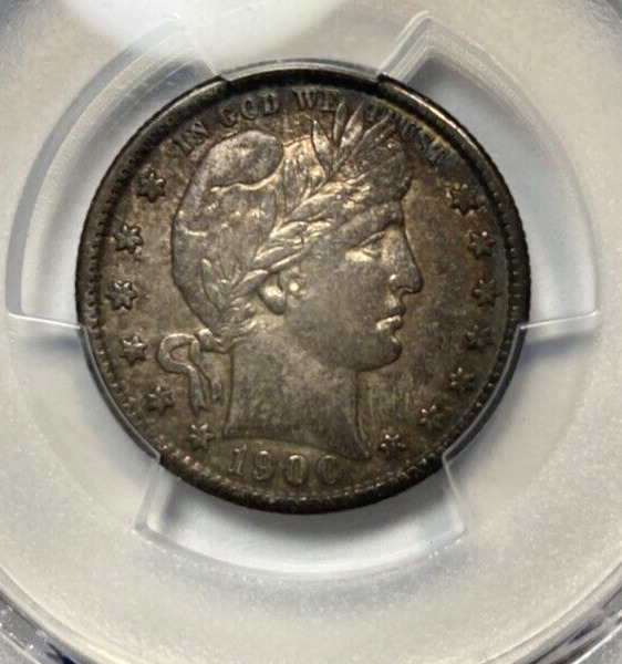 1900-S Barber Quarter Nice Original PCGS XF45