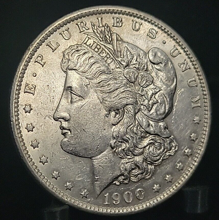 1900 S Morgan Silver Dollar AU+/BU (Detail - Lite Clean) Gorgeous Semi Key Coin