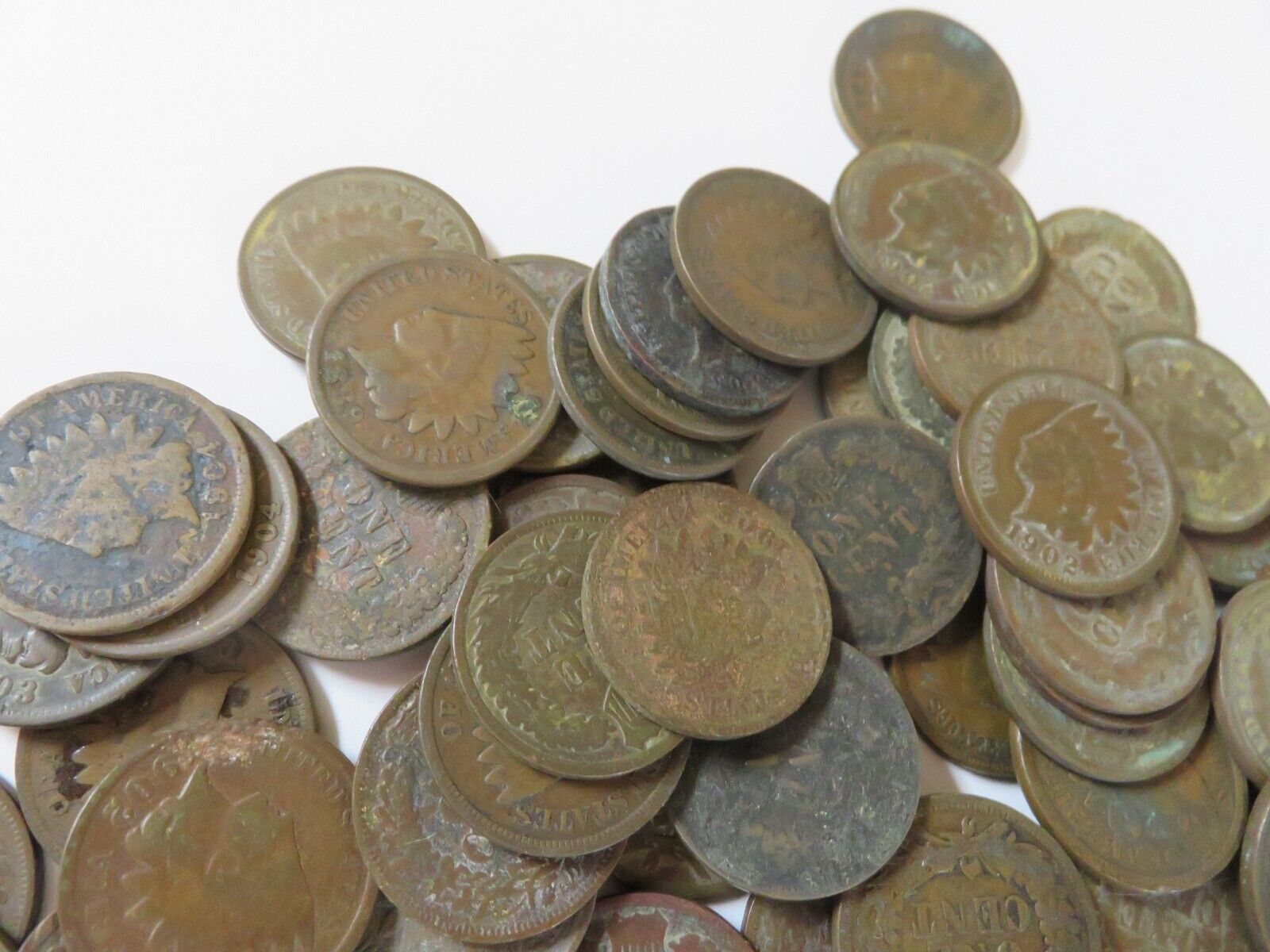 Indian Head Cents  140 COINS All 1900s / QUALITY CULL Coins