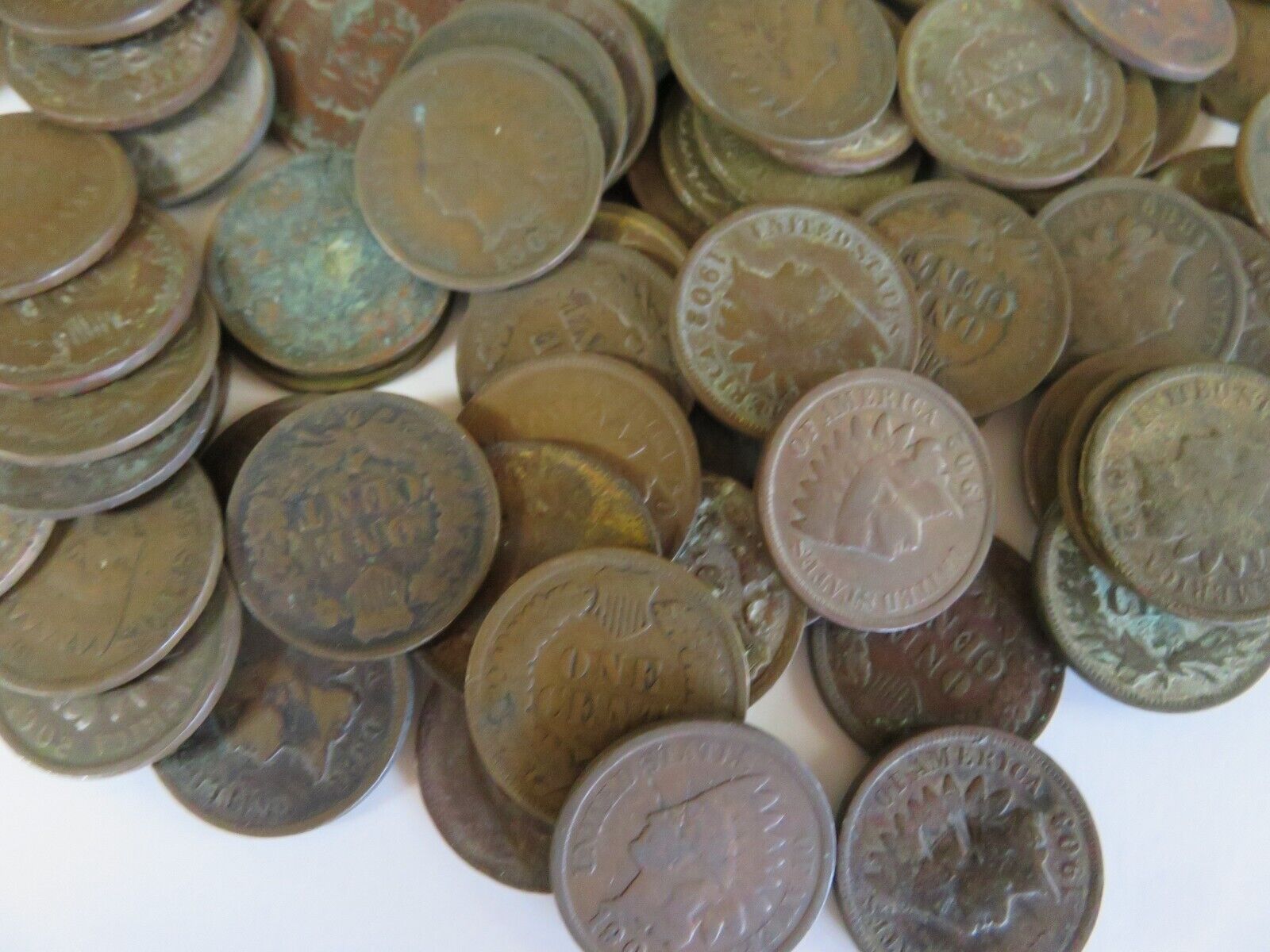 Indian Head Cents  140 COINS All 1900s / QUALITY CULL Coins