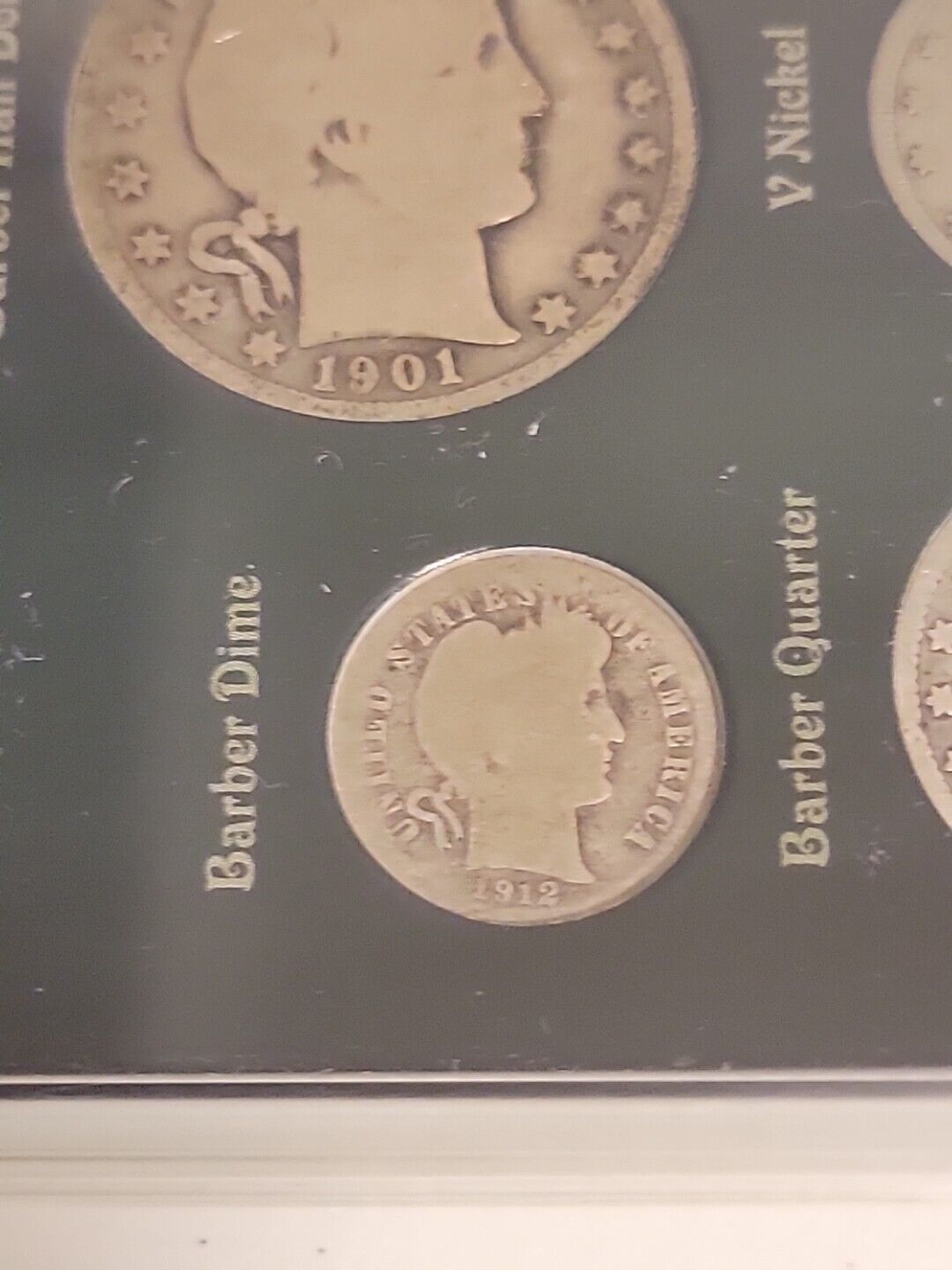 Charles Barber Coin Designer Four Coin Set 1900's