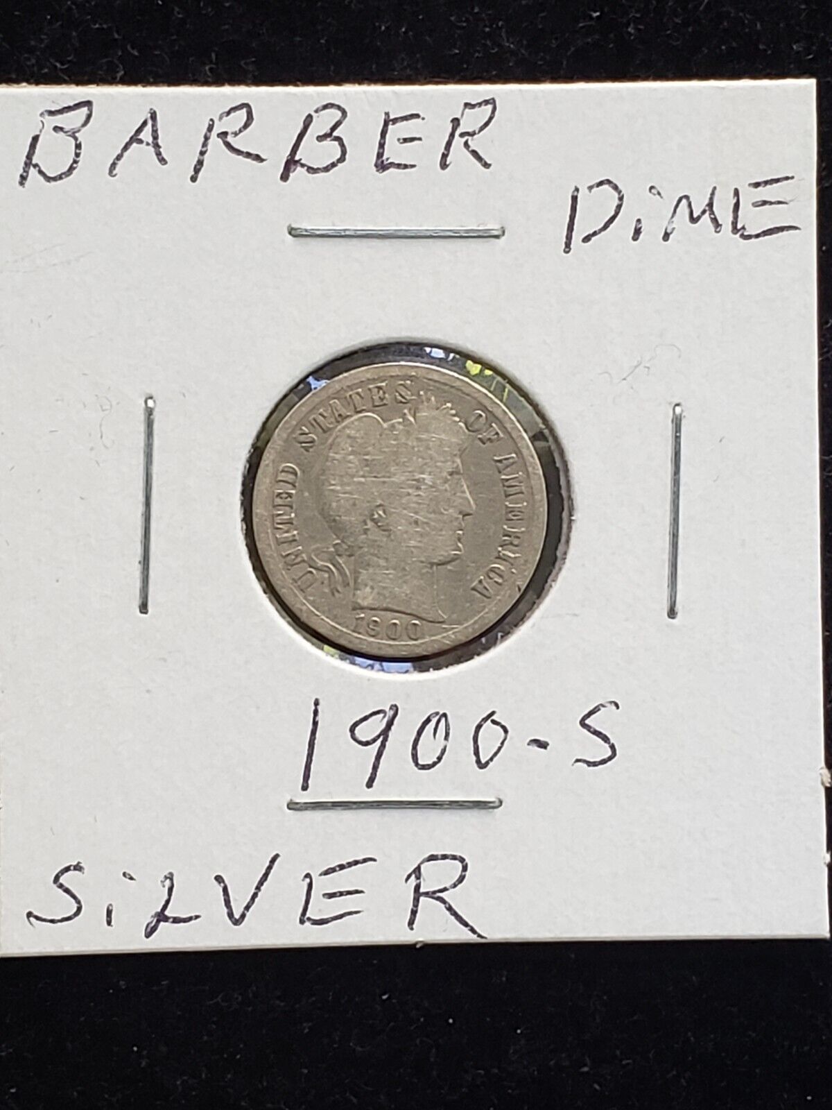 us coins 1900-S BARBER DIME  A GOOD SILVER  COIN  YOU BE THE JUDGE .