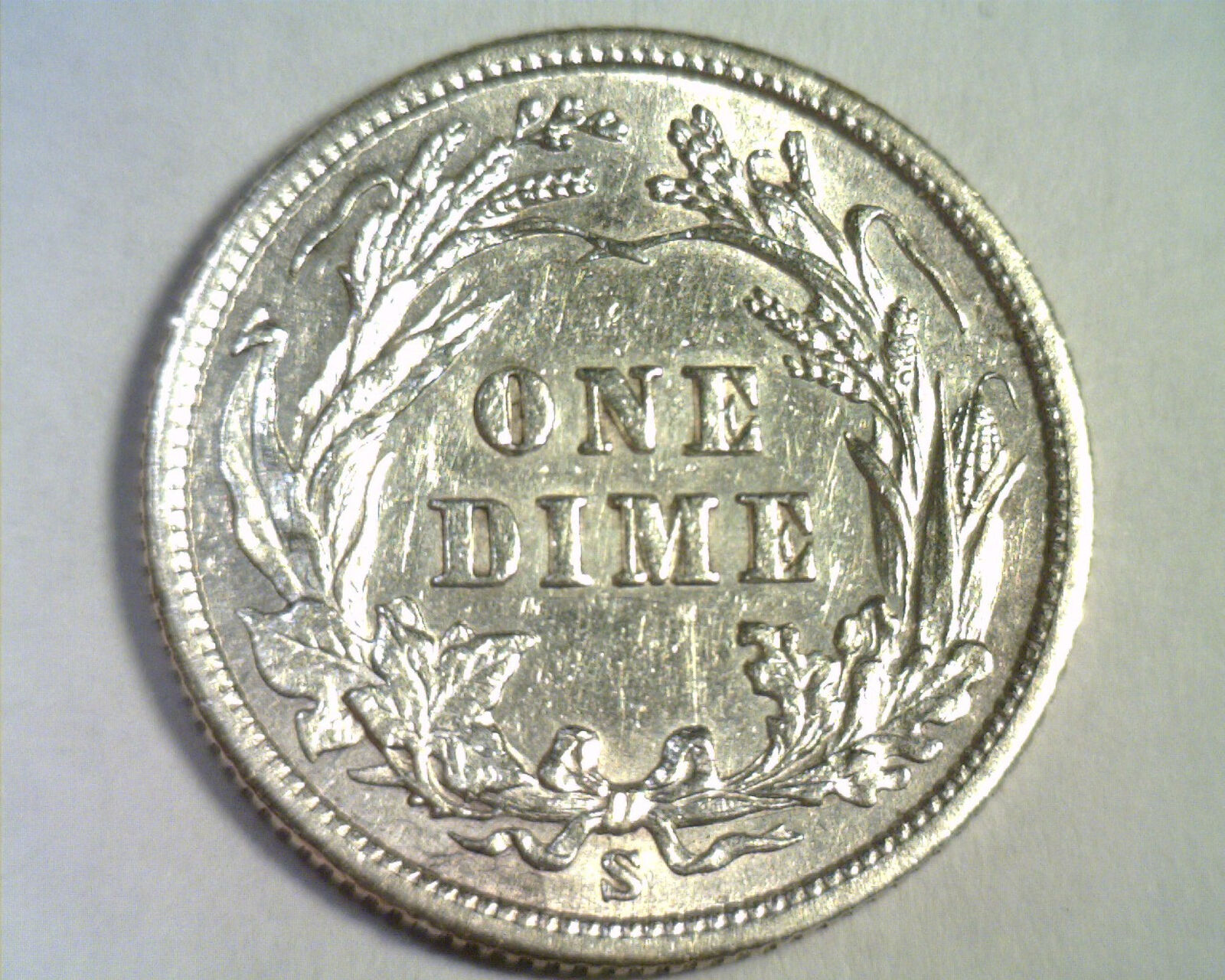1900-S BARBER DIME ABOUT UNCIRCULATED AU NICE COIN FROM BOBS COINS FAST SHIPMENT