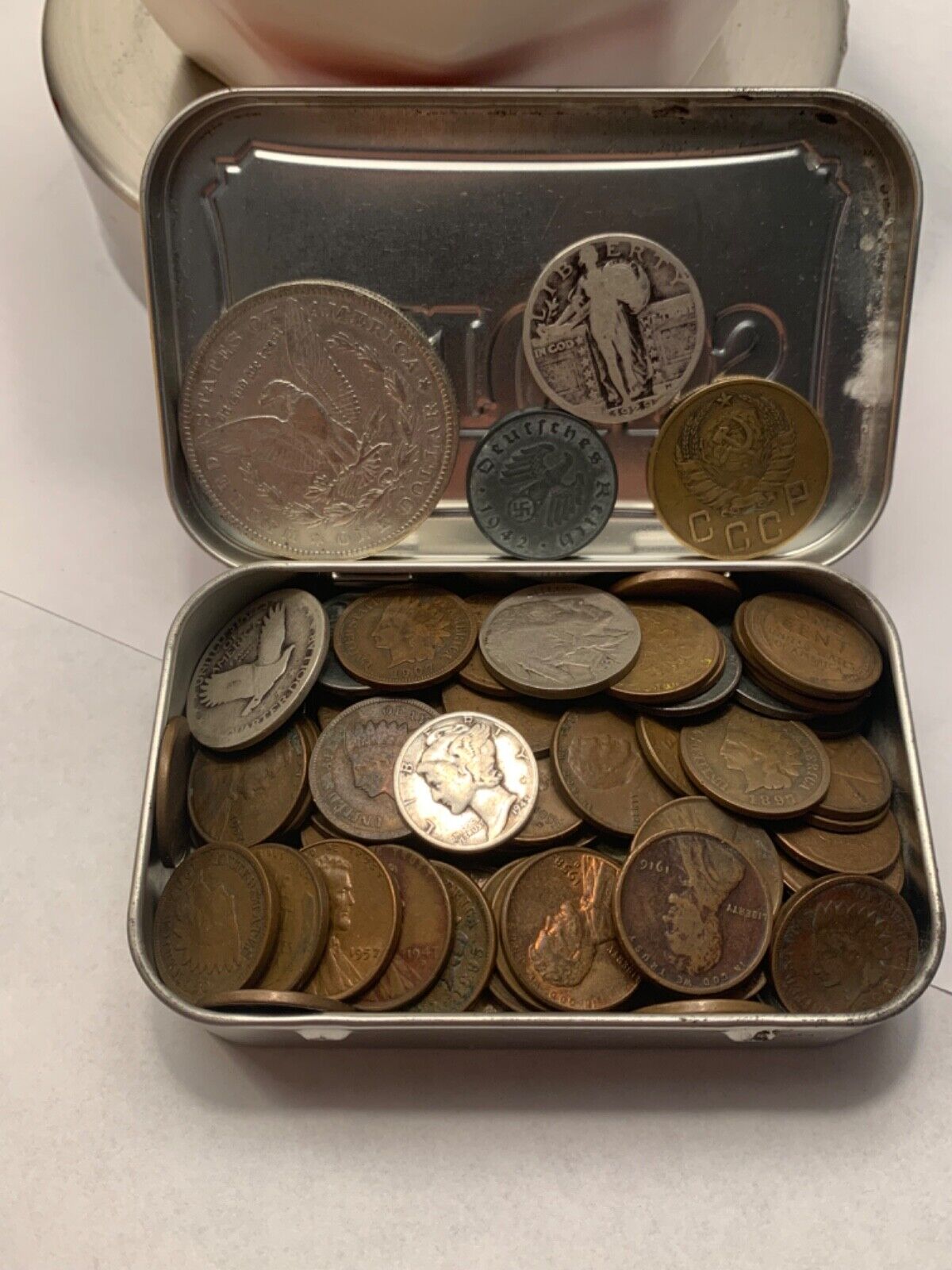 Junk Drawer Coin Lot Estate **OLD SILVER COINS** 1800s-1900s /120 coins in total
