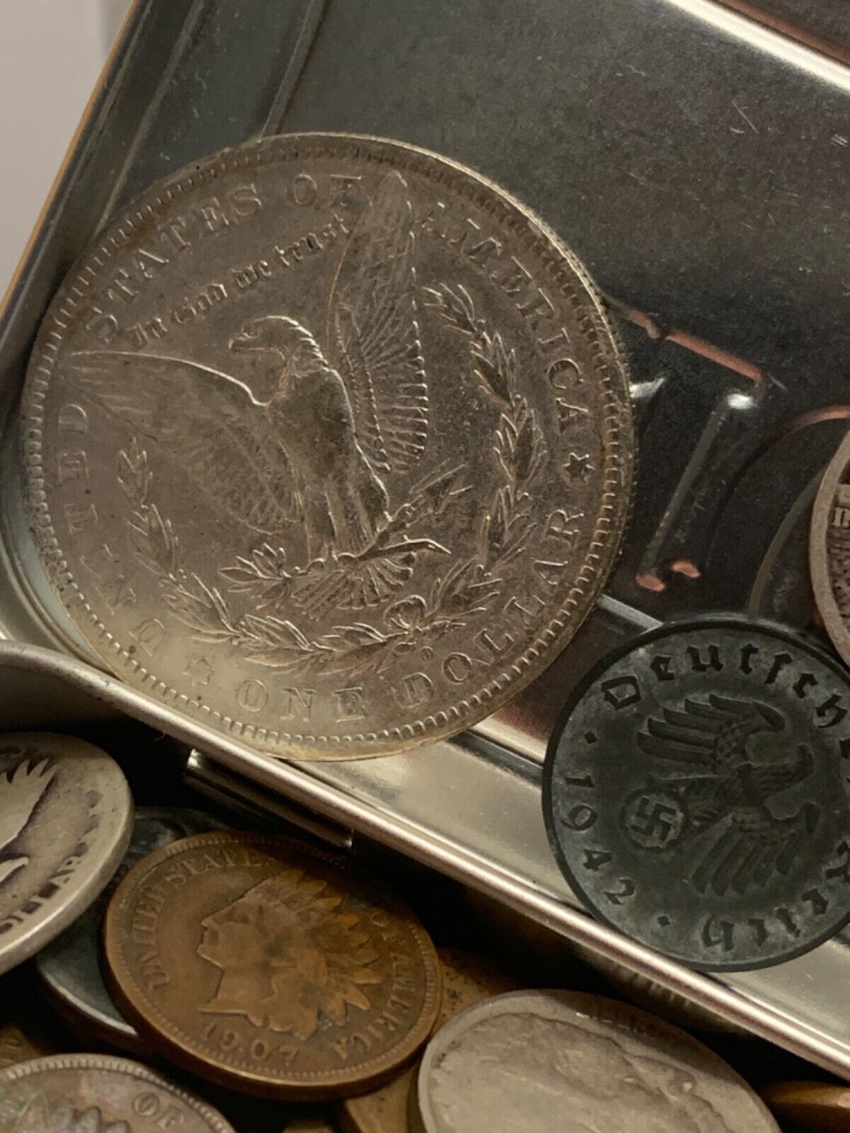 Junk Drawer Coin Lot Estate **OLD SILVER COINS** 1800s-1900s /120 coins in total