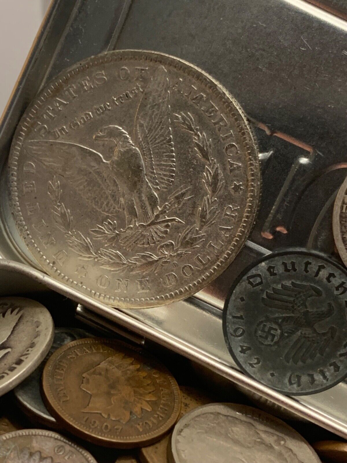 Junk Drawer Coin Lot Estate **OLD SILVER COINS** 1800s-1900s /120 coins in total
