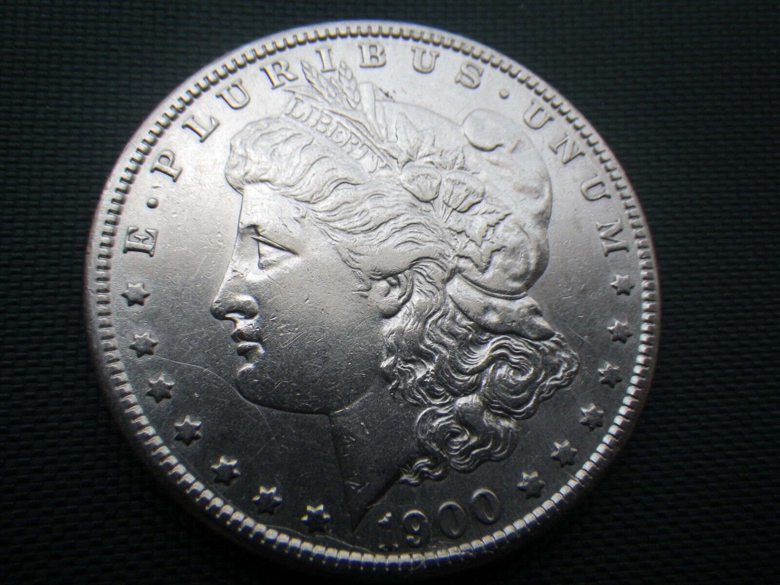 1900S MORGAN SILVER-$-BU/MS+++++V.HIGH QUALITY RARE LUSTROUS PREMIUM VALUED COIN