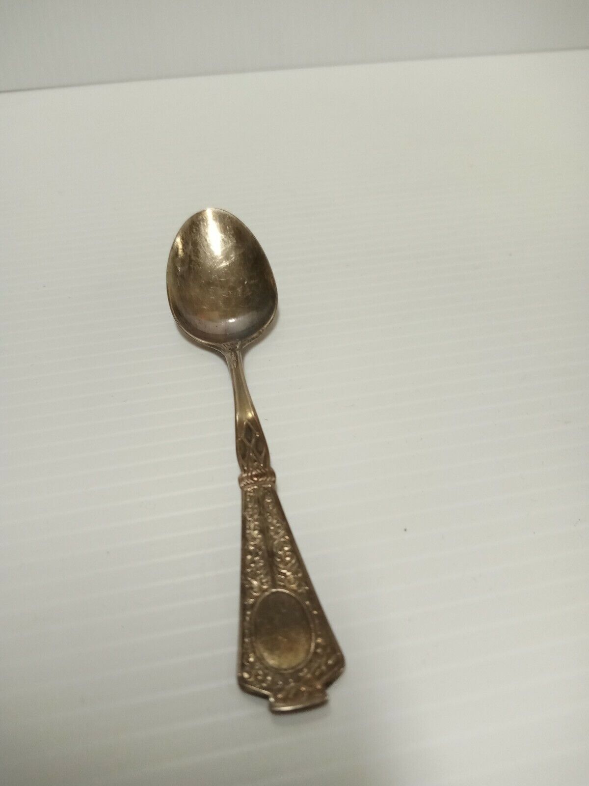 Vintage 1800's J S & S Coin Silver Spoon Pat'd 1872 (FC 43/1 D329)