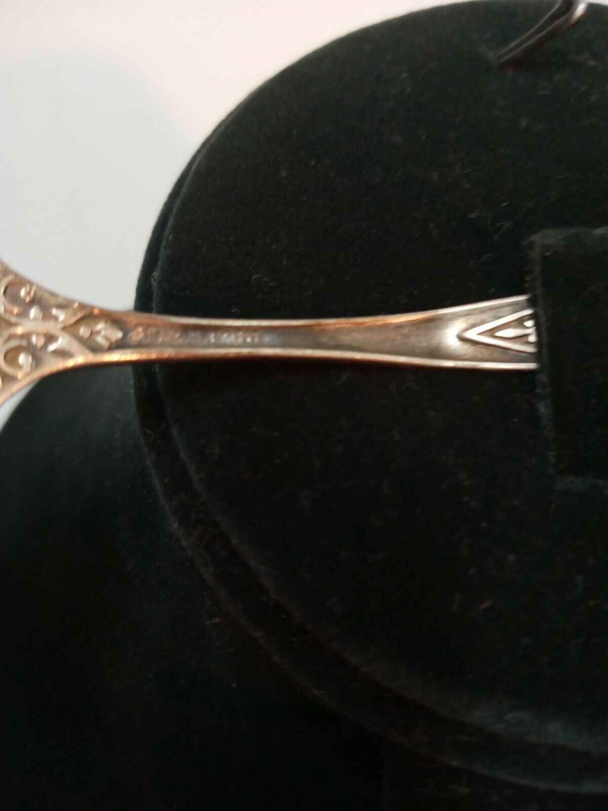 Vintage 1800's J S & S Coin Silver Spoon Pat'd 1872 (FC 43/1 D329)