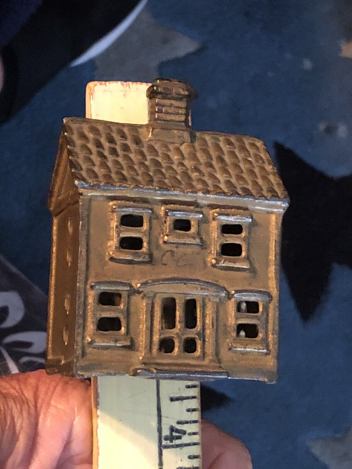Antique 1800’s Cast Iron COIN Bank Building COIN BANK