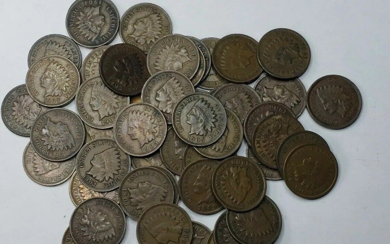 Indian Head Cents. (75+) Coins. Some Have Found Flying Cents. No Wheaties🔥