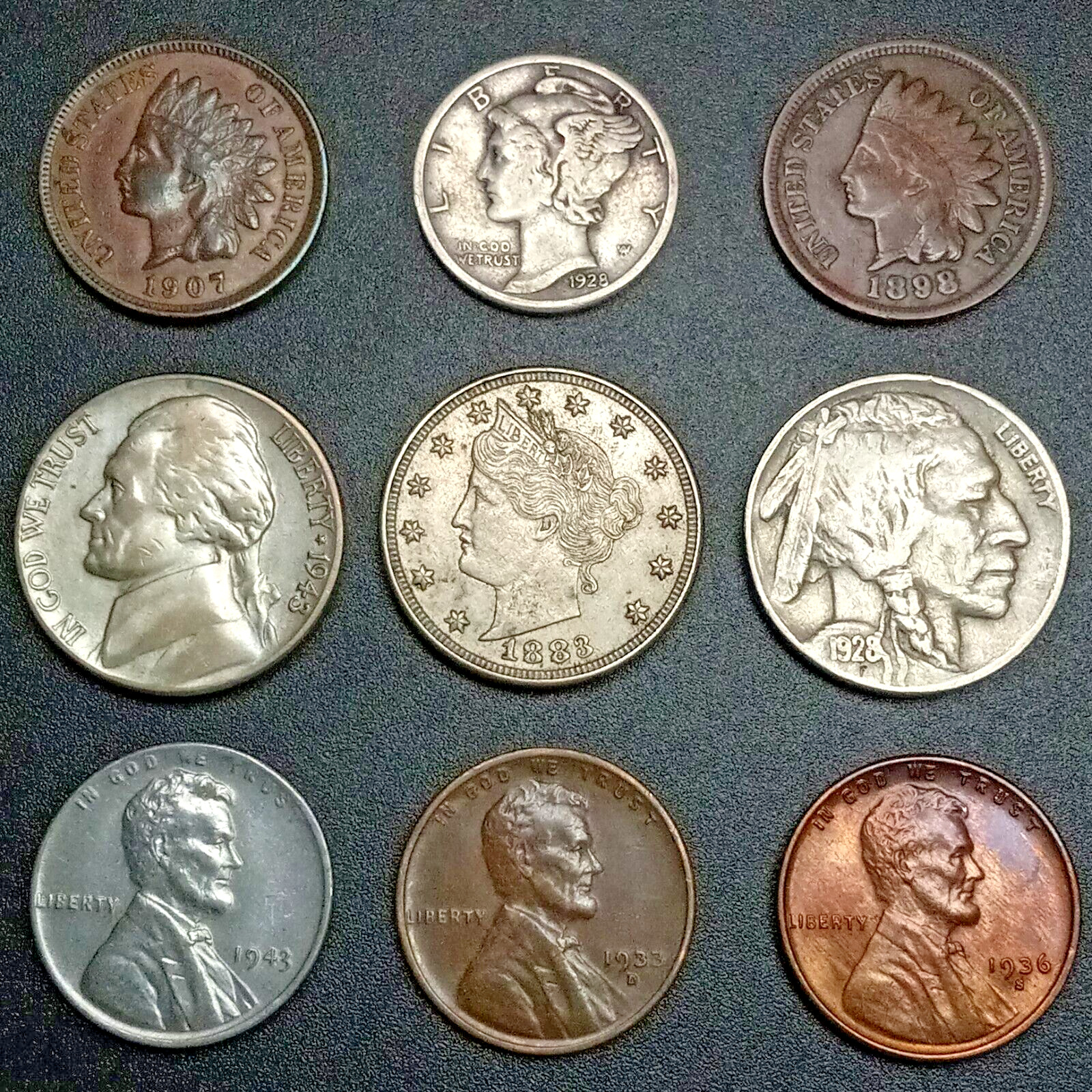 Old Obsolete US Coin Collection With Silver Starting 1800's Sharp Set! (Lot#8)