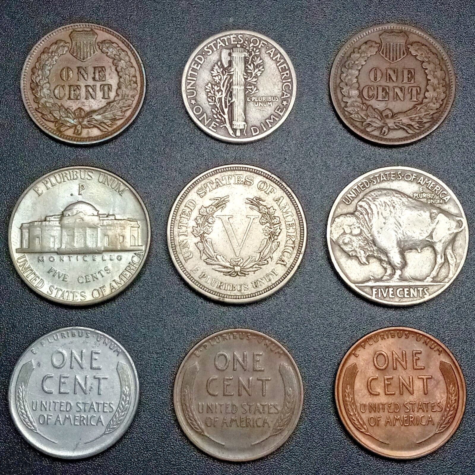 Old Obsolete US Coin Collection With Silver Starting 1800's Sharp Set! (Lot#8)