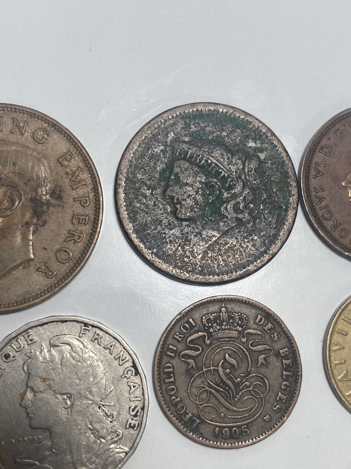 Vtg 1900s-90s USSR, New Zealand, Italy, Belgium, Columbia & More Coins Lot Of 18