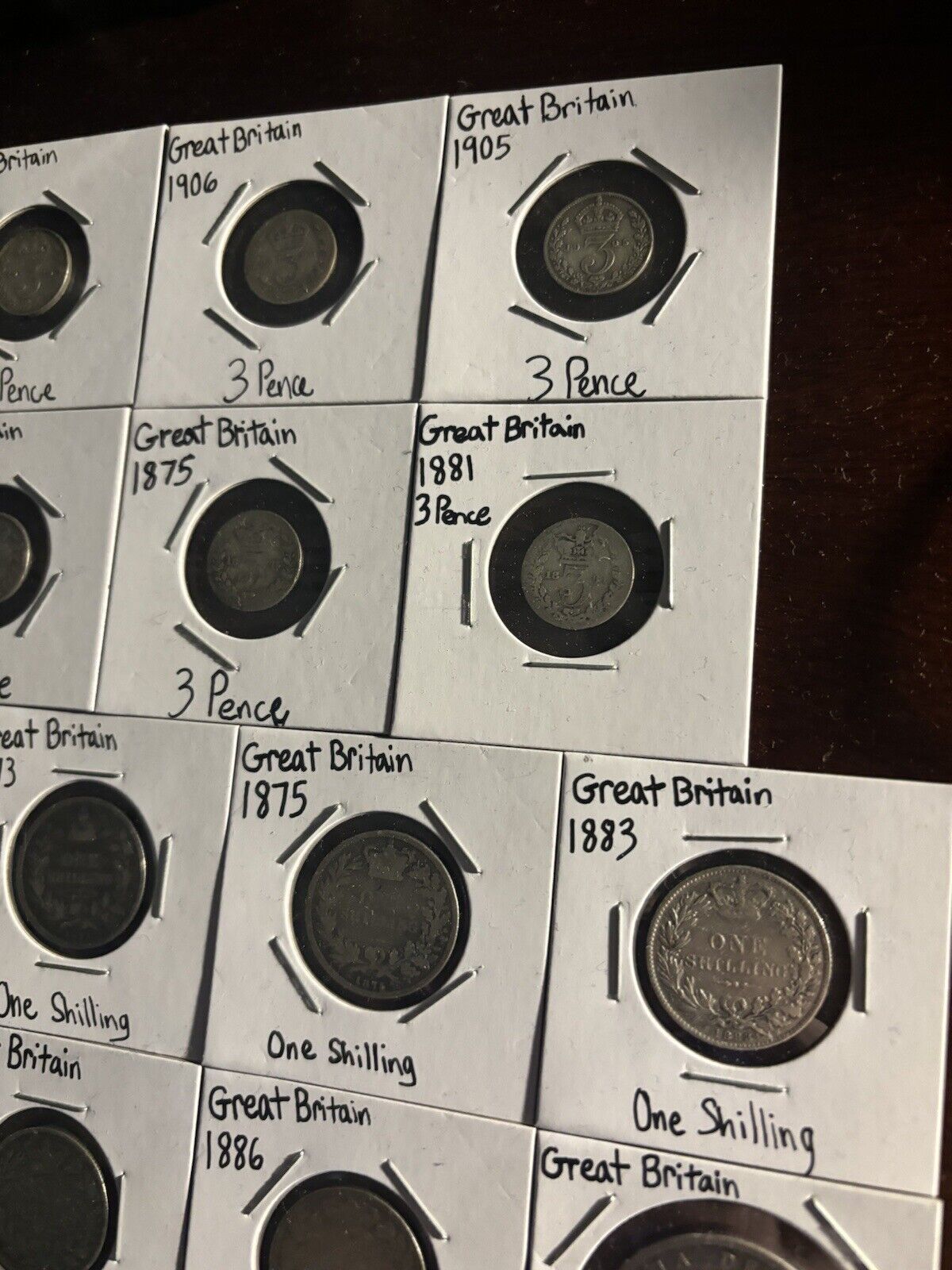 1800s/1900s Mixed World Silver Coins Lot - Great Britain/Canada/Germany - 30 Pcs
