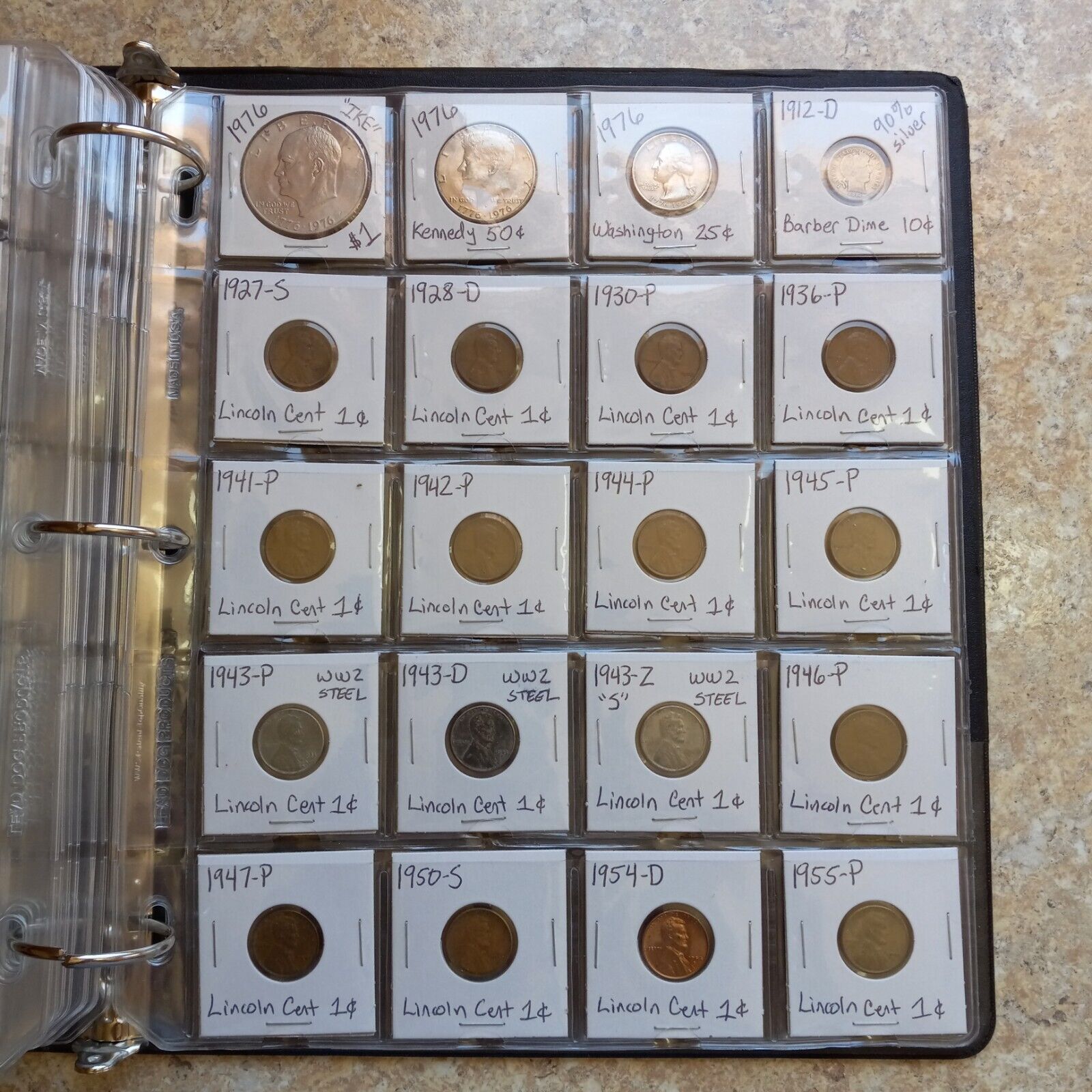 World Coin Collection Albums- 670 Different Foreign Coins 90 Different Countries