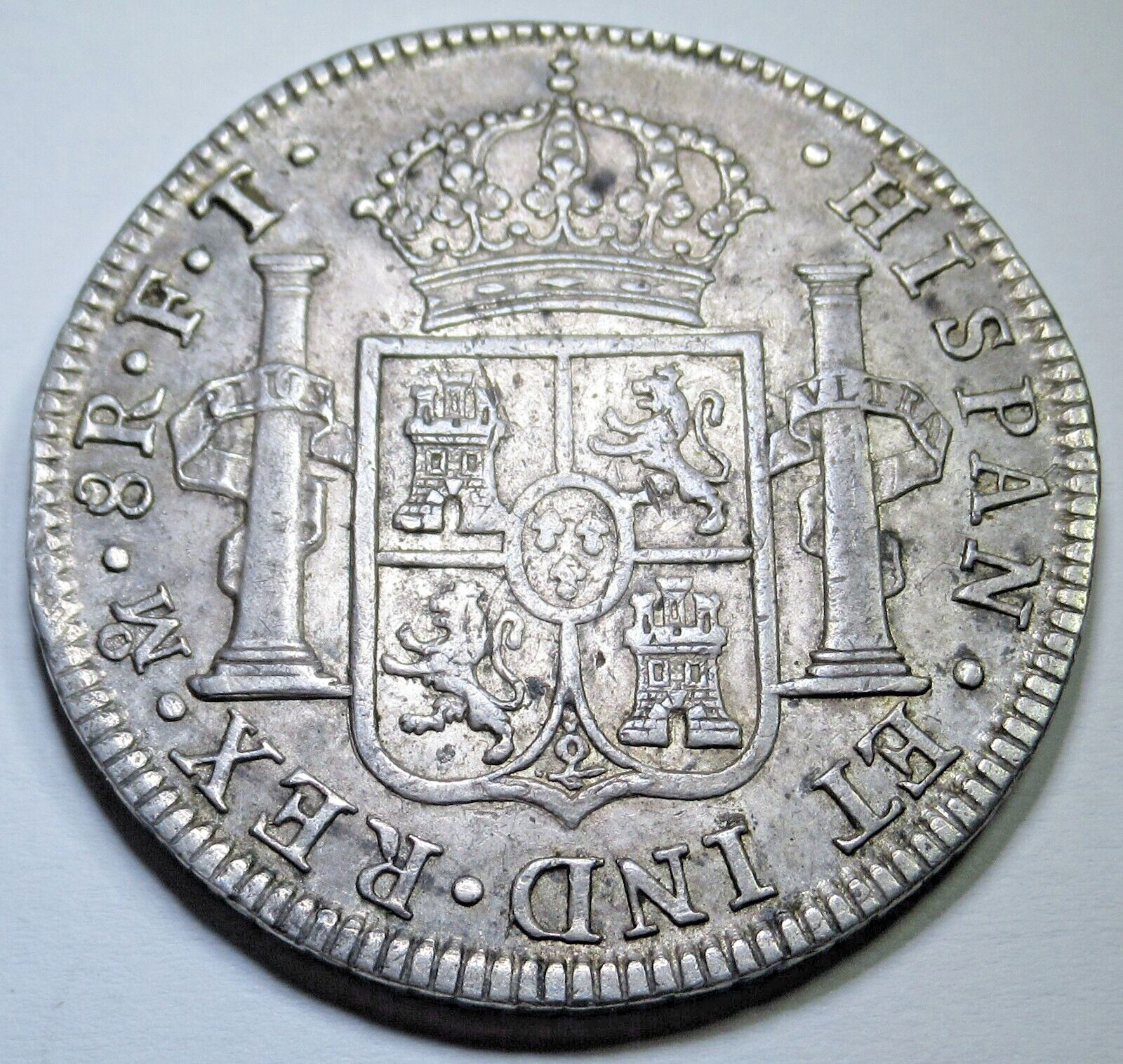 1802 Spanish Mexico Silver 8 Reales Genuine 1800's Colonial Dollar Pirate Coin