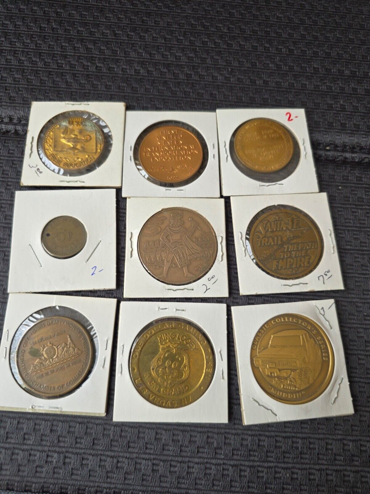 Huge Lot Collection Of around 140 Trade Tokens Medals Coins etc. 1800s-1990s