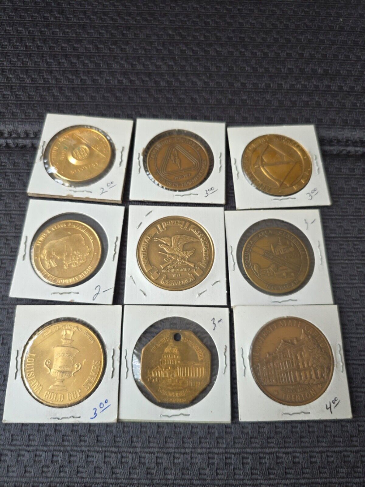 Huge Lot Collection Of around 140 Trade Tokens Medals Coins etc. 1800s-1990s